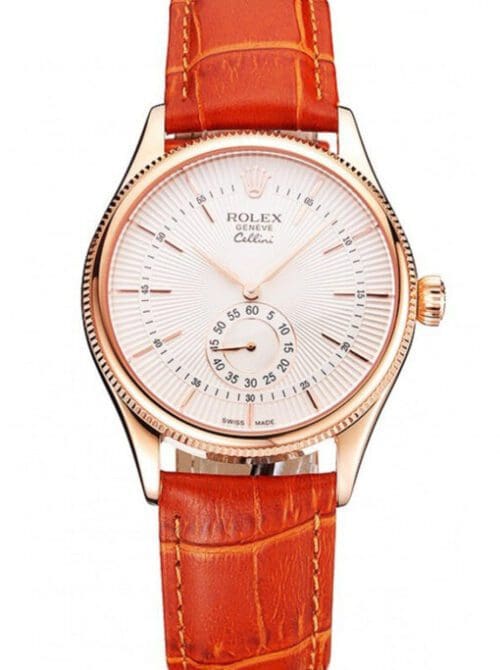 Rolex Cellini 38mm White Dial REP016813 Super Clone